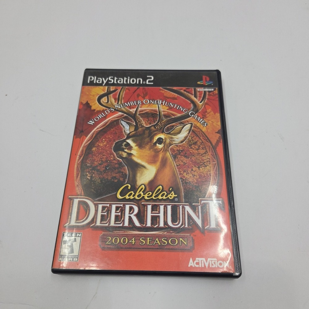 Cabelas Deer Hunt 2004 Season Sony PlayStation 2 PS2 Black Label CIB Complete